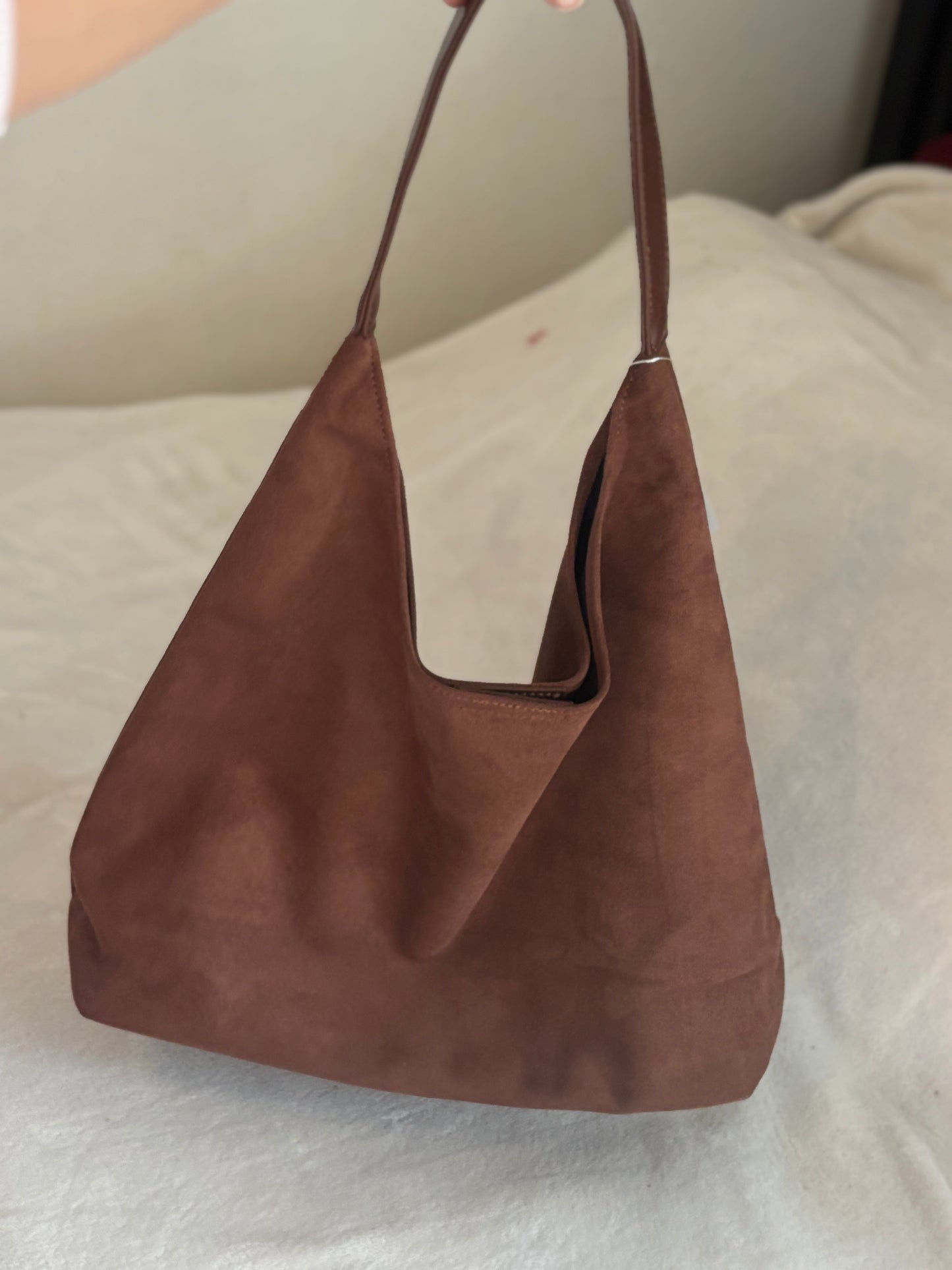 Suede Bag (Carmel)