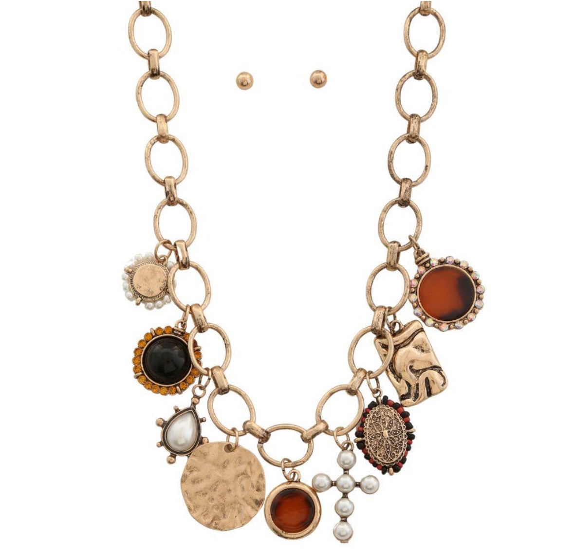 Chunky Charm Necklace
