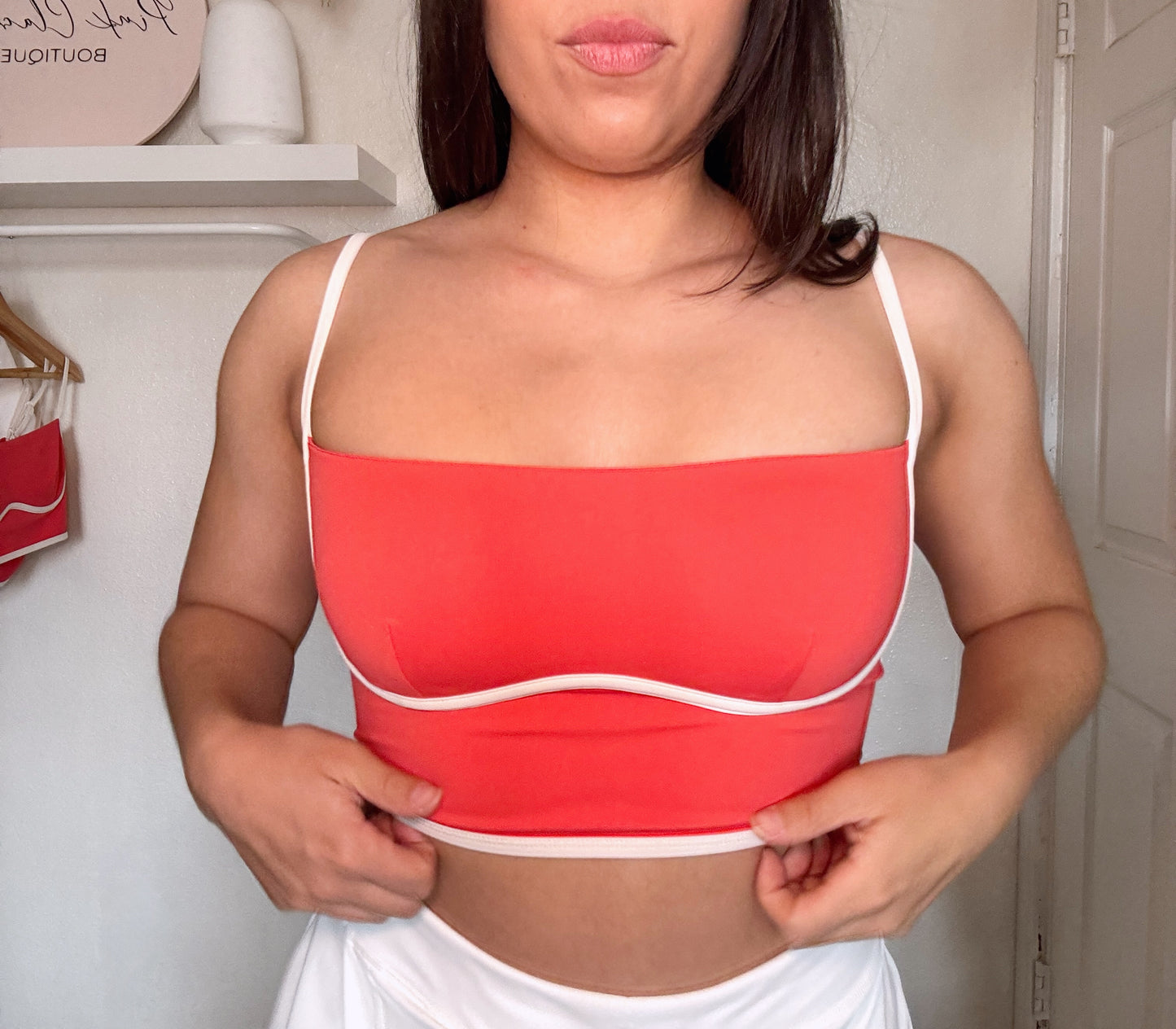 Athletic top- red/orange