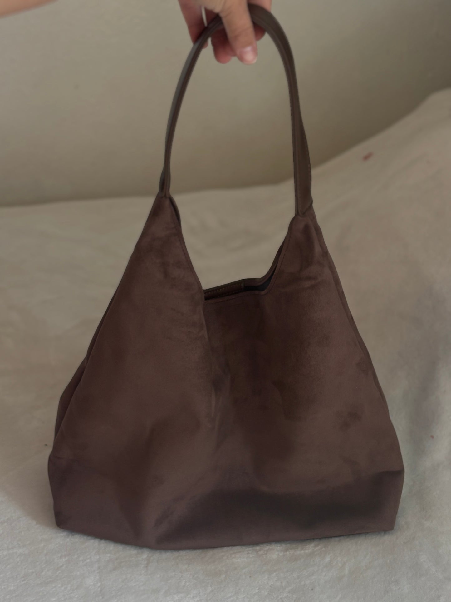 Suede Bag ( Dk Brown)
