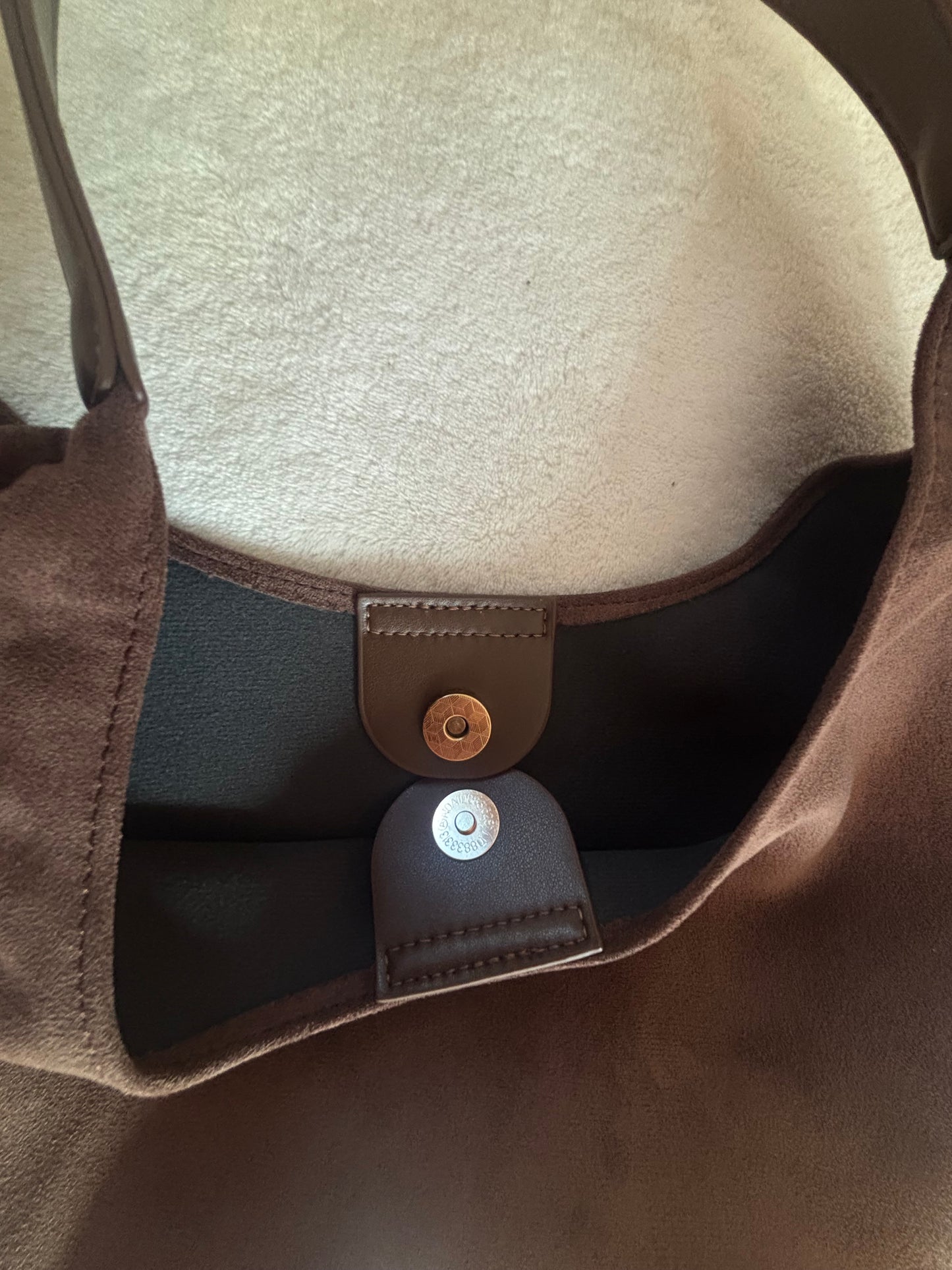 Suede Bag ( Dk Brown)