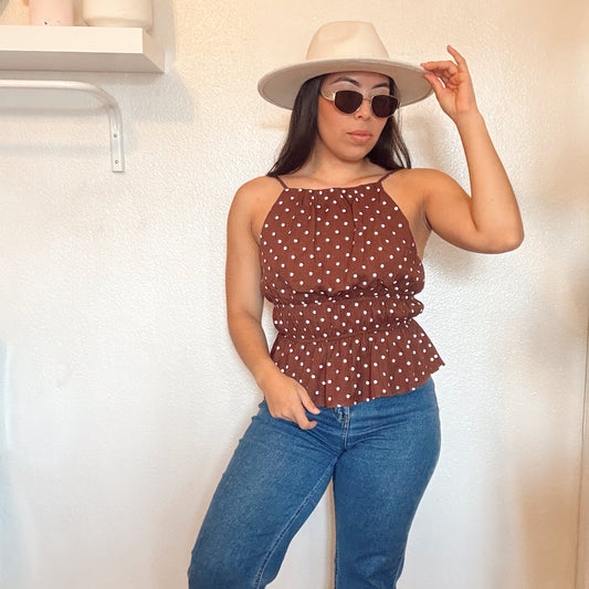 Classy Polka Dot Top