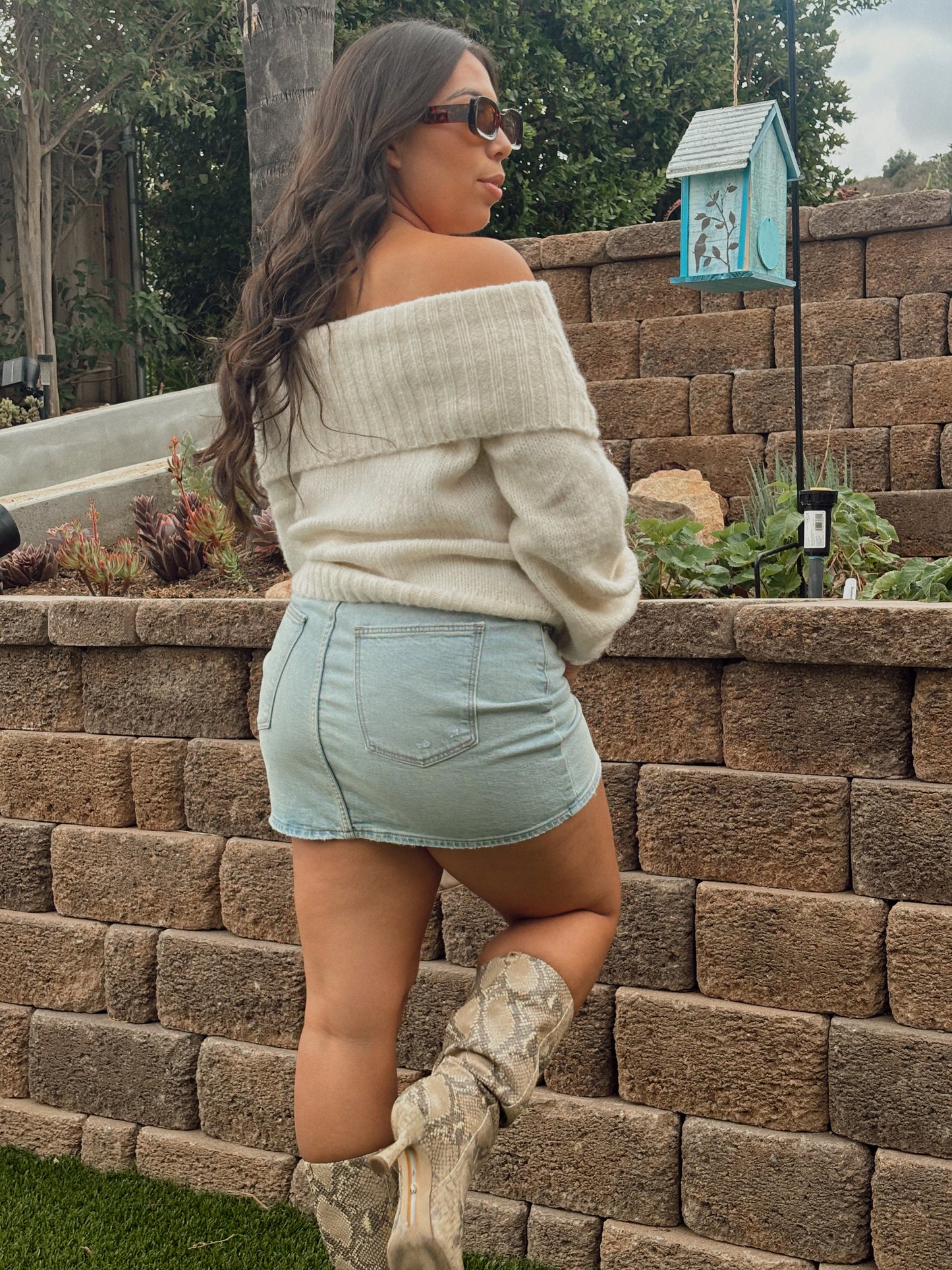 Mia Off the shoulders sweater    off white