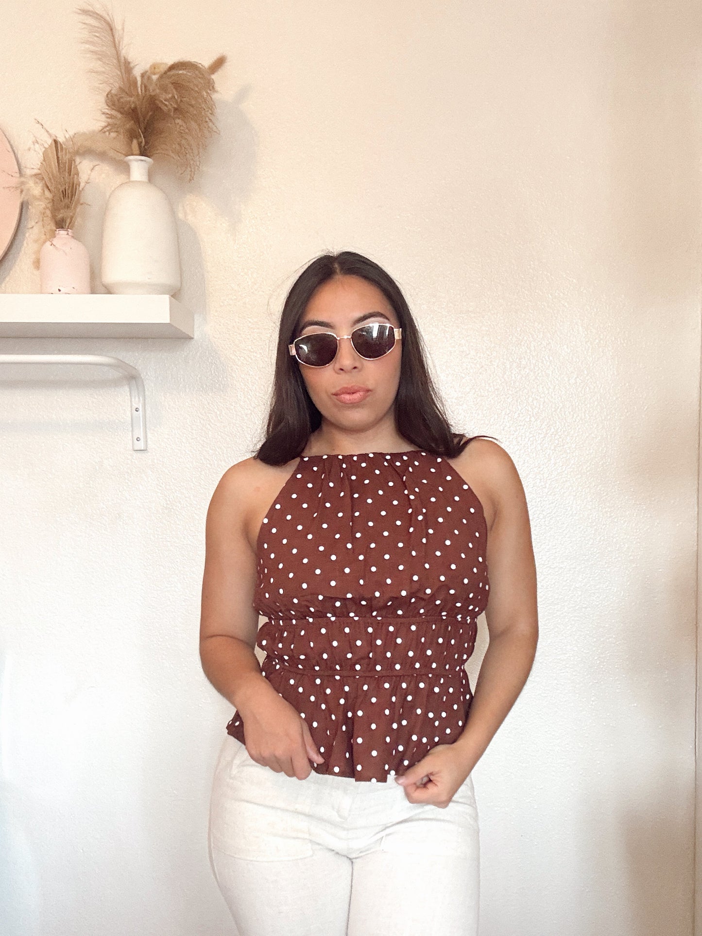 Classy Polka Dot Top