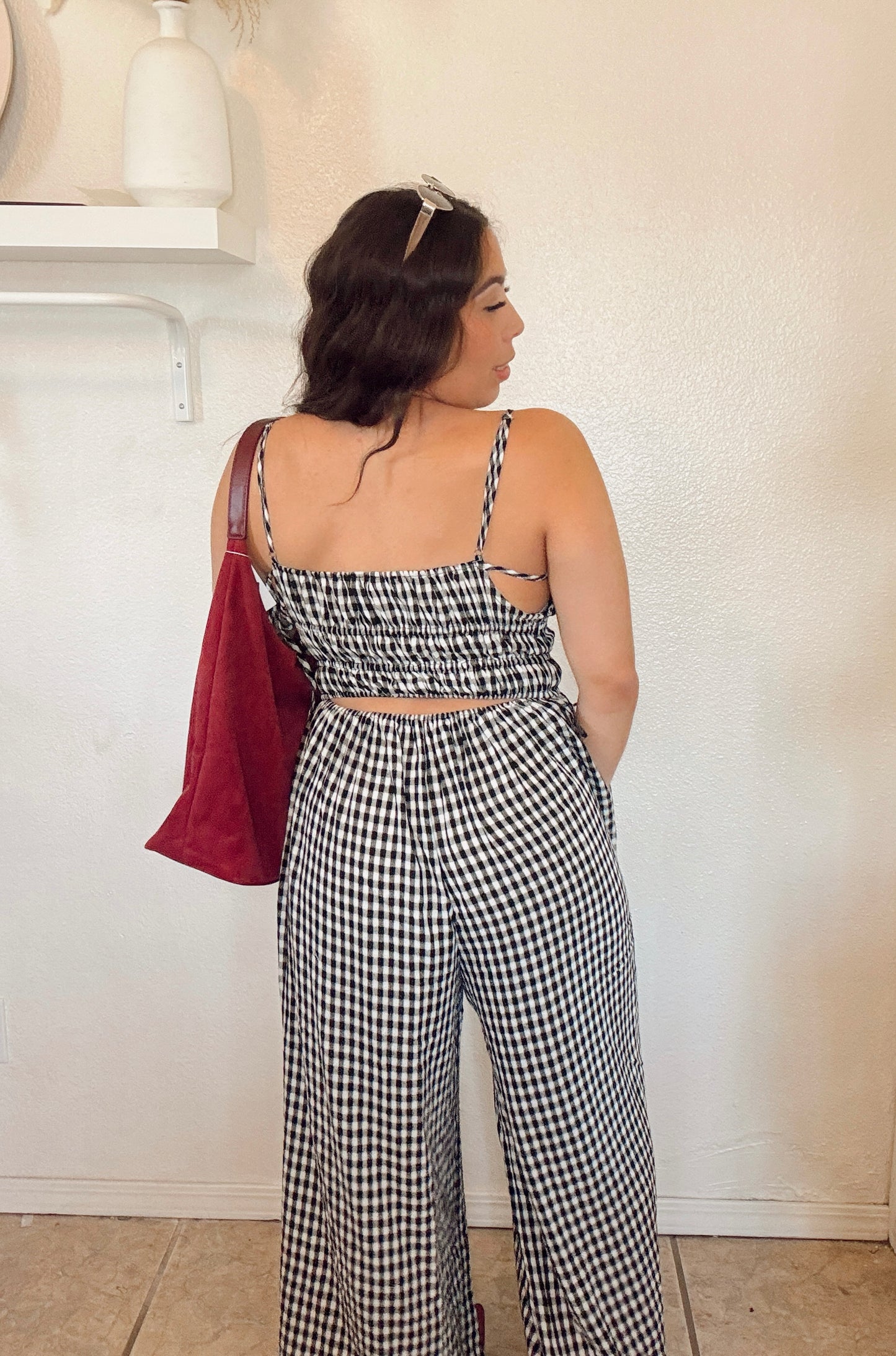 Gingham Jumpsuit