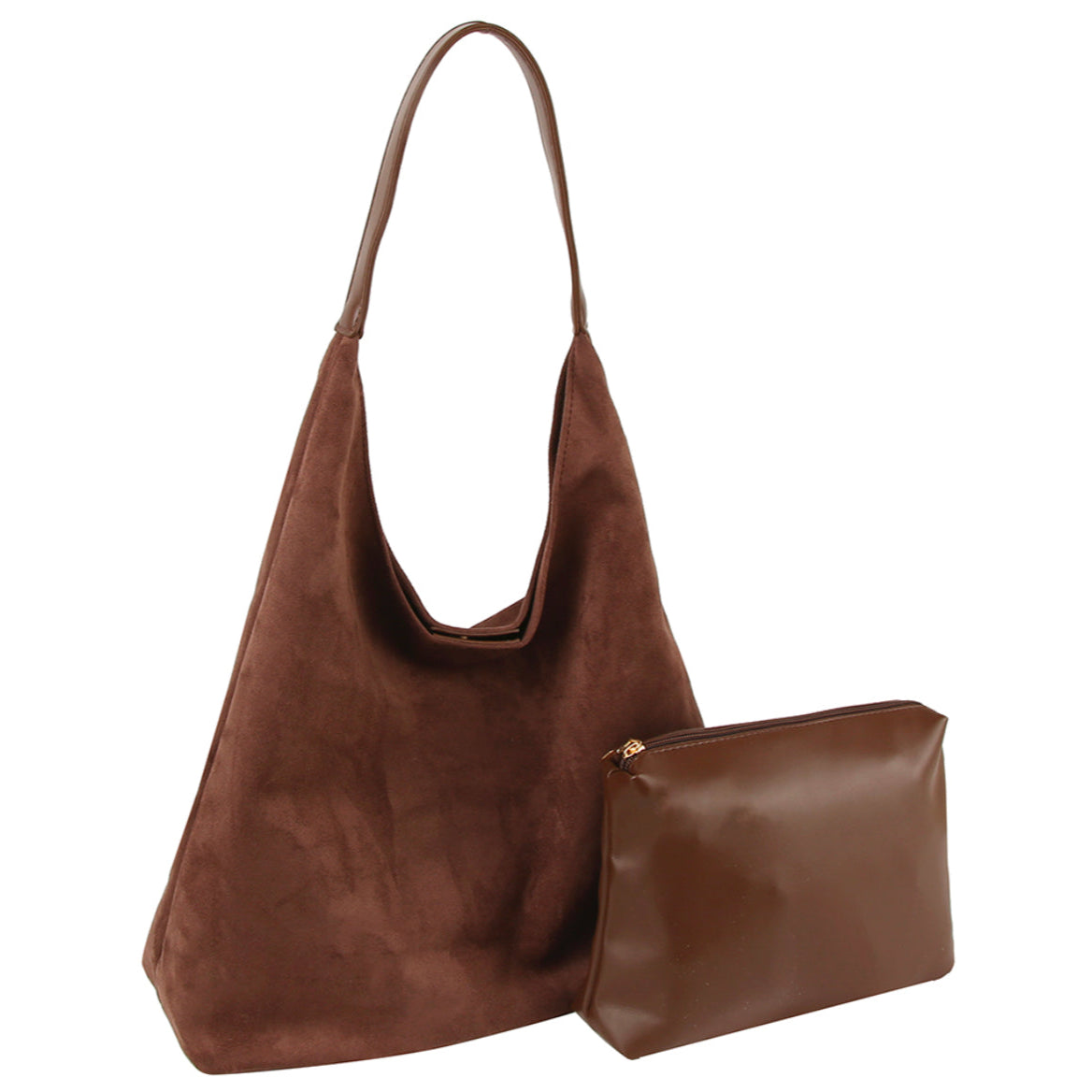 Suede Bag ( Dk Brown)