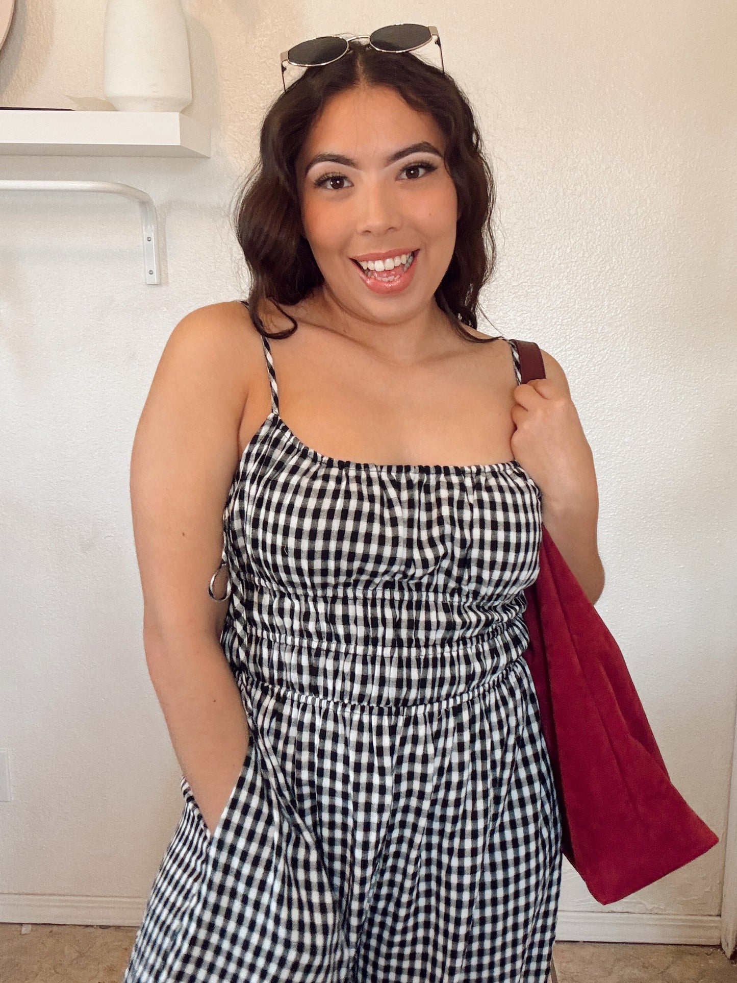 Gingham Jumpsuit