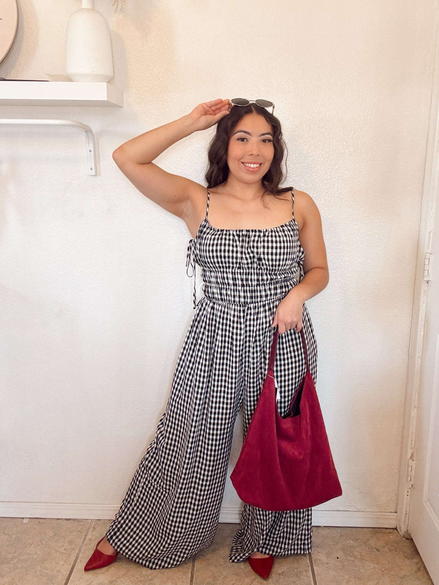 Gingham Jumpsuit