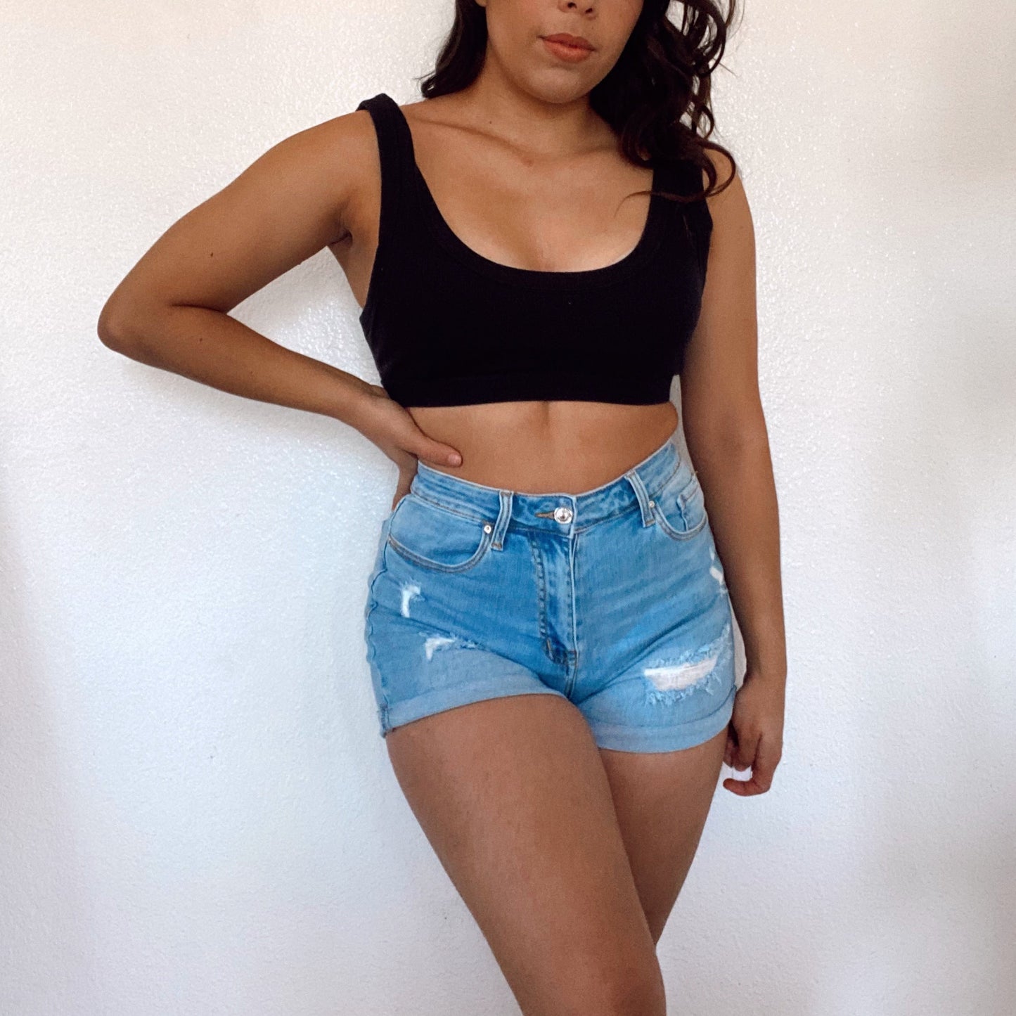 Lily denim shorts